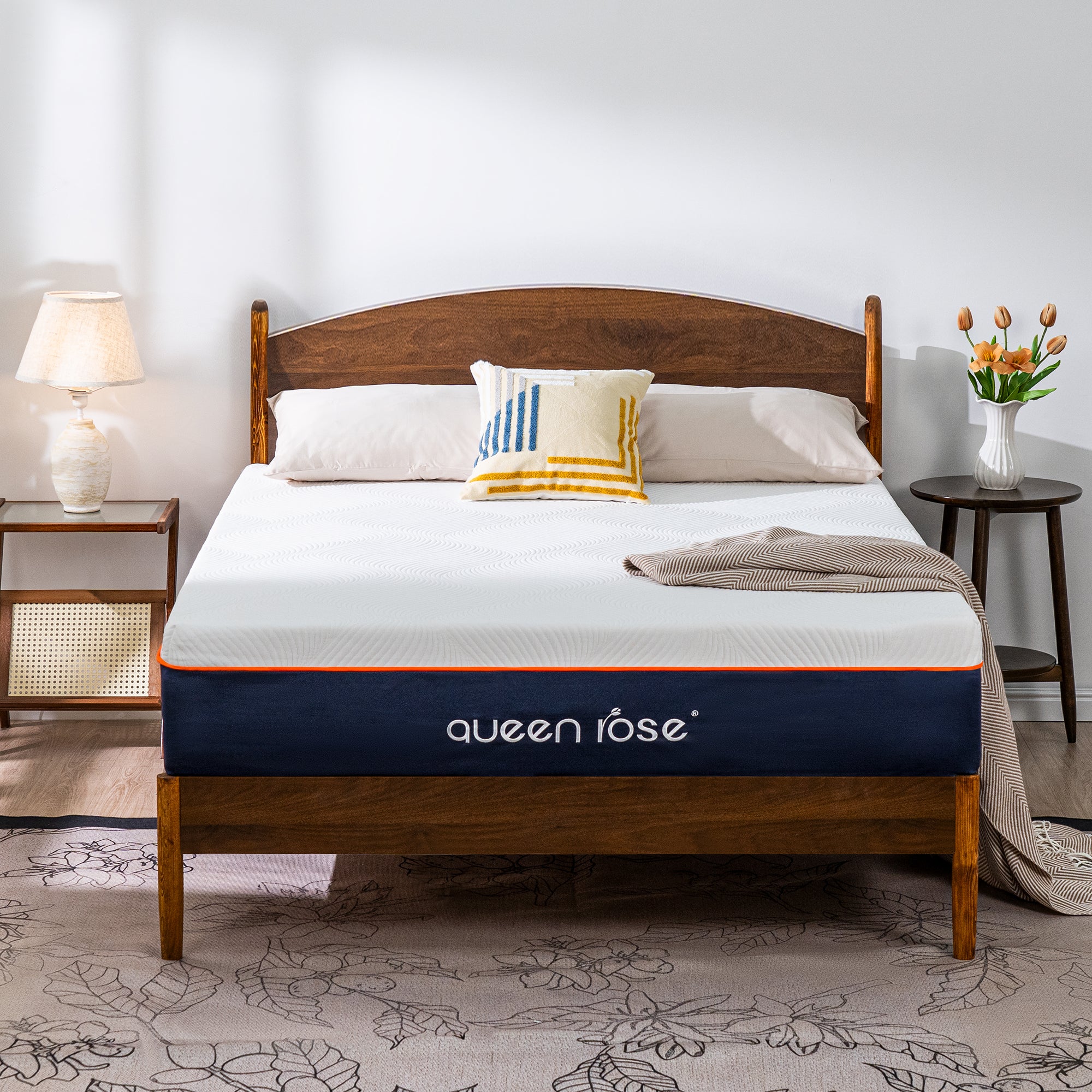 Queen Rose Cooling Memory Foam Mattress