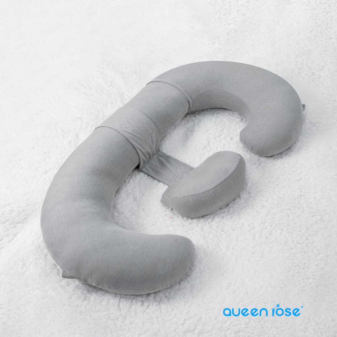 QUEEN ROSE Pregnancy Pillows, E Shaped Full Body Pillow for
